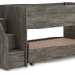 Frandern - Twin Over Twin Loft Bed - Gray