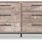 Neilsville - Six Drawer Dresser - Vinyl-Wrapped - Whitewash