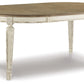 Realyn - Oval Dining Room Extension Table - Chipped White