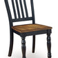 Clorazi - Dining Room Side Chair (Set of 2) - Black / Brown - Fraser Furniture & Mattresses