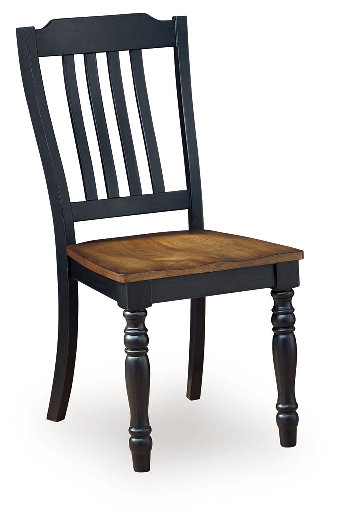 Clorazi - Dining Room Side Chair (Set of 2) - Black / Brown - Fraser Furniture & Mattresses