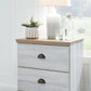 Haven Bay - Brown / Beige - Two Drawer Night Stand