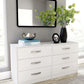 Flannia - White - Six Drawer Dresser - 29'' Height