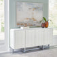 Ornawel - Distressed White - Accent Cabinet