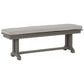 Visola - Gray - Bench With Cushion