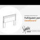 Flannia - Full Panel Headboard - Gray