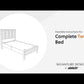 Kerisden - Panel Complete Bed Frame