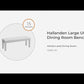 Hallanden - Large UPH Dining Room Bench - Black / Gray