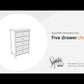 Cabinella - Tan - Five Drawer Chest