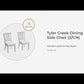Tyler Creek - Dining UPH Side Chair (Set of 2) - Slatback - Black / Grayish Brown