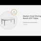 Realyn - Oval Dining Room Extension Table - Chipped White