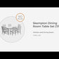 Skempton - Dining Room Table Set (Set of 7) - White