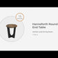 Hanneforth - Brown - Round End Table