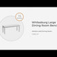 Whitesburg - Brown / Cottage White - Large Dining Room Bench
