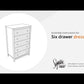Hallityn - Five Drawer Chest - White