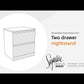 Onita - Two Drawer Night Stand