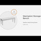 Skempton - Storage Bench - White