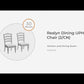 Realyn - Chipped White - Dining UPH Side Chair (Set of 2) - Ladderback