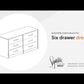 Finch - Black - Six Drawer Dresser - 29'' Height