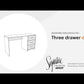 Shawburn - White / Dark Charcoal Gray - Home Office Desk