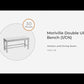 Moriville - Beige - Double UPH Bench