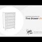 Bermacy - Light Brown - Five Drawer Chest