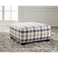 MEGGETT OTTOMAN - NAUTICAL