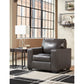 MORELOS LEATHER CHAIR - GRAY