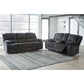 DRAYCOLL LOVESEAT - PWR RECLINER WITH CONSOLE - SLATE