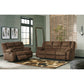 TULEN RECLINING LOVESEAT - CHOCOLATE