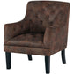 DRAKELLE ACCENT CHAIR- MAHOGANY