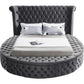 ALORA UPHOLSTERED BED - GREY