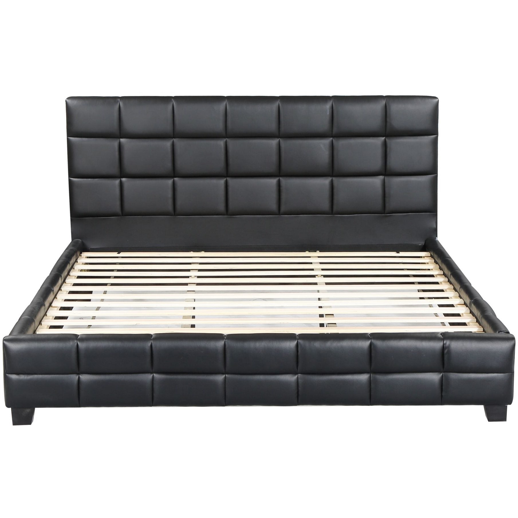 AMELIA UPHOLSTERED BED - BLACK