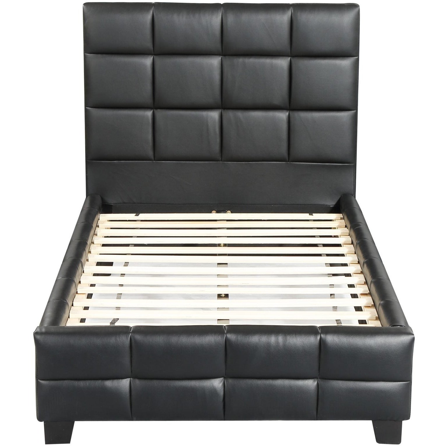 AMELIA UPHOLSTERED BED - BLACK