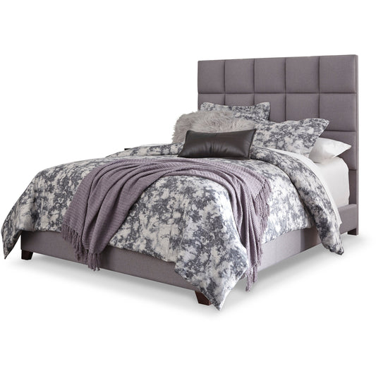 DOLANTE UPHOLSTERED BED - GRAY