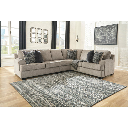 BOVARIAN 3 PC SECTIONAL - STONE