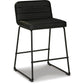 NERISON COUNTER HEIGHT BARSTOOL - BLACK
