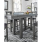 MYSHANNA COUNTER HEIGHT DINING TABLE- GRAY