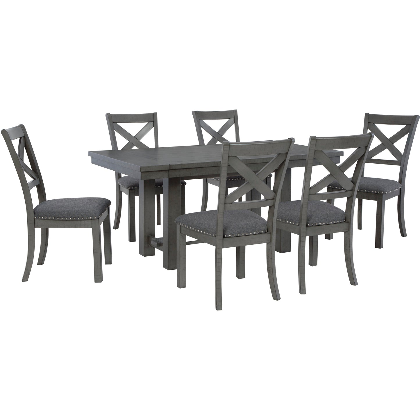 MYSHANNA DINING SET - TABLE & 6 CHAIRS