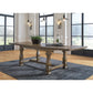 MARKENBURG DINING TABLE 7 PC SET - BROWN