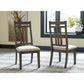 WYNDAHL DINING TABLE 7 PC SET - RUSTIC BROWN