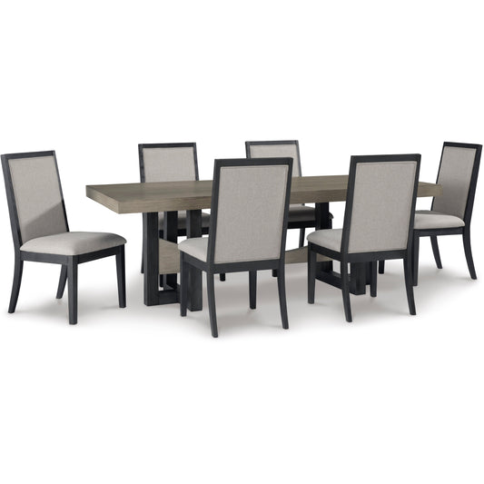 FOYLAND DINING SET - TABLE & 6 CHAIRS
