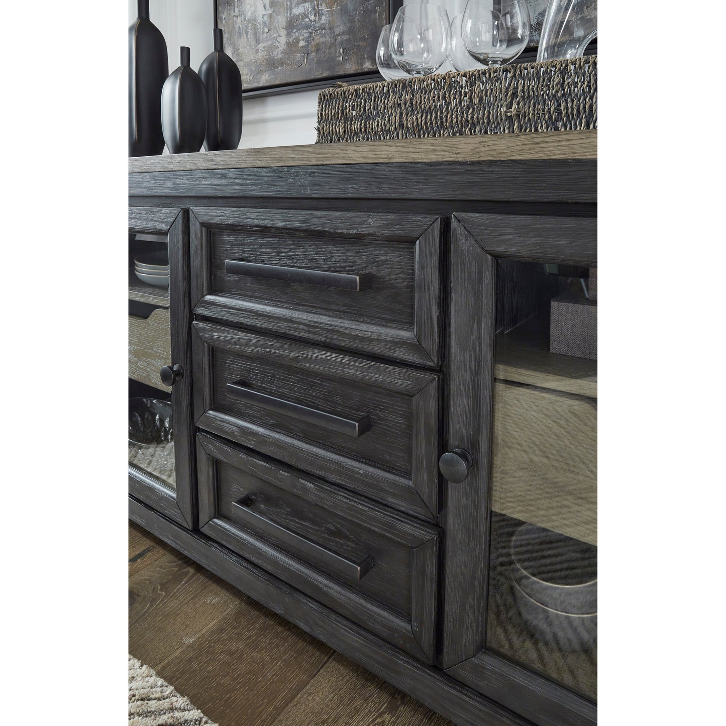 FOYLAND DINING SERVER - BLACK/BROWN