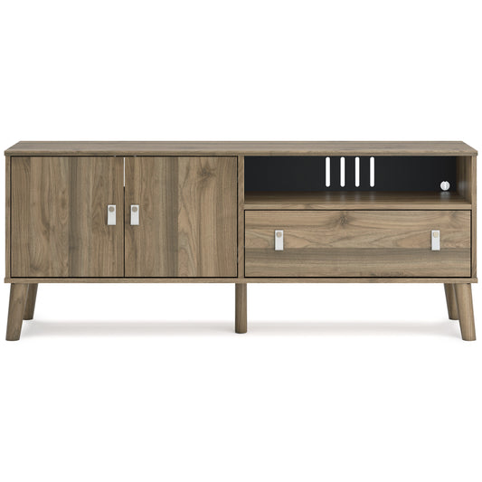 APRILYN 59" TV STAND- HONEY