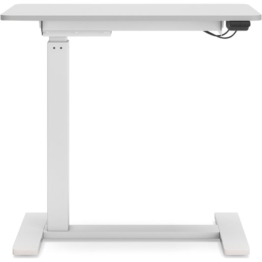 LYNXTYN ADJUSTABLE HEIGHT DESK - TAUPE/WHITE