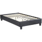 PARAGON - UPHOLSTERED PLATFORM BED - BLACK