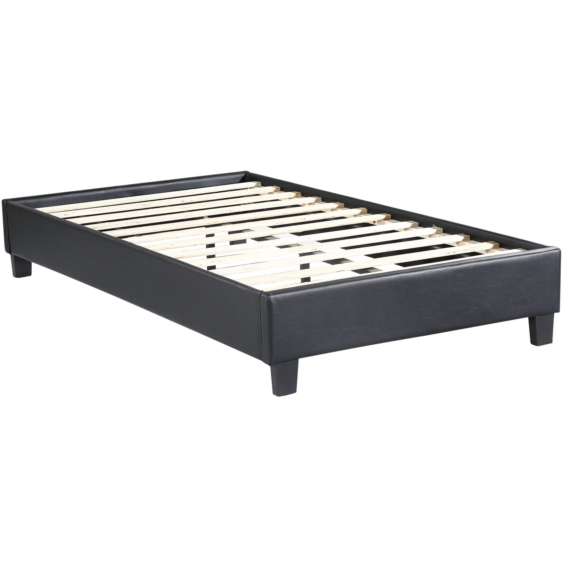 PARAGON - UPHOLSTERED PLATFORM BED - BLACK