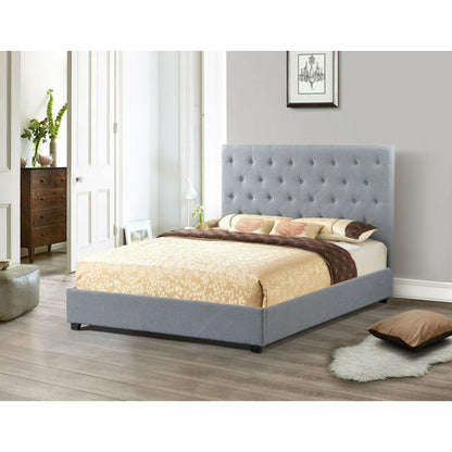 LOGAN UPHOLSTERED BED - LIFT UP - GREY