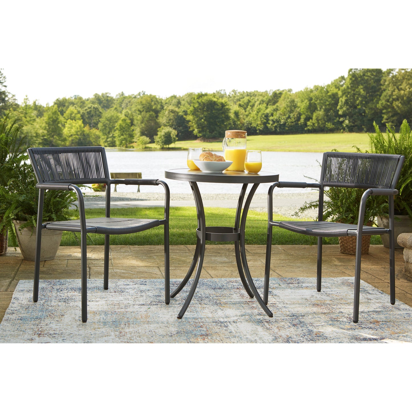 CRYSTAL BREEZE 3-PIECE TABLE AND CHAIR SET