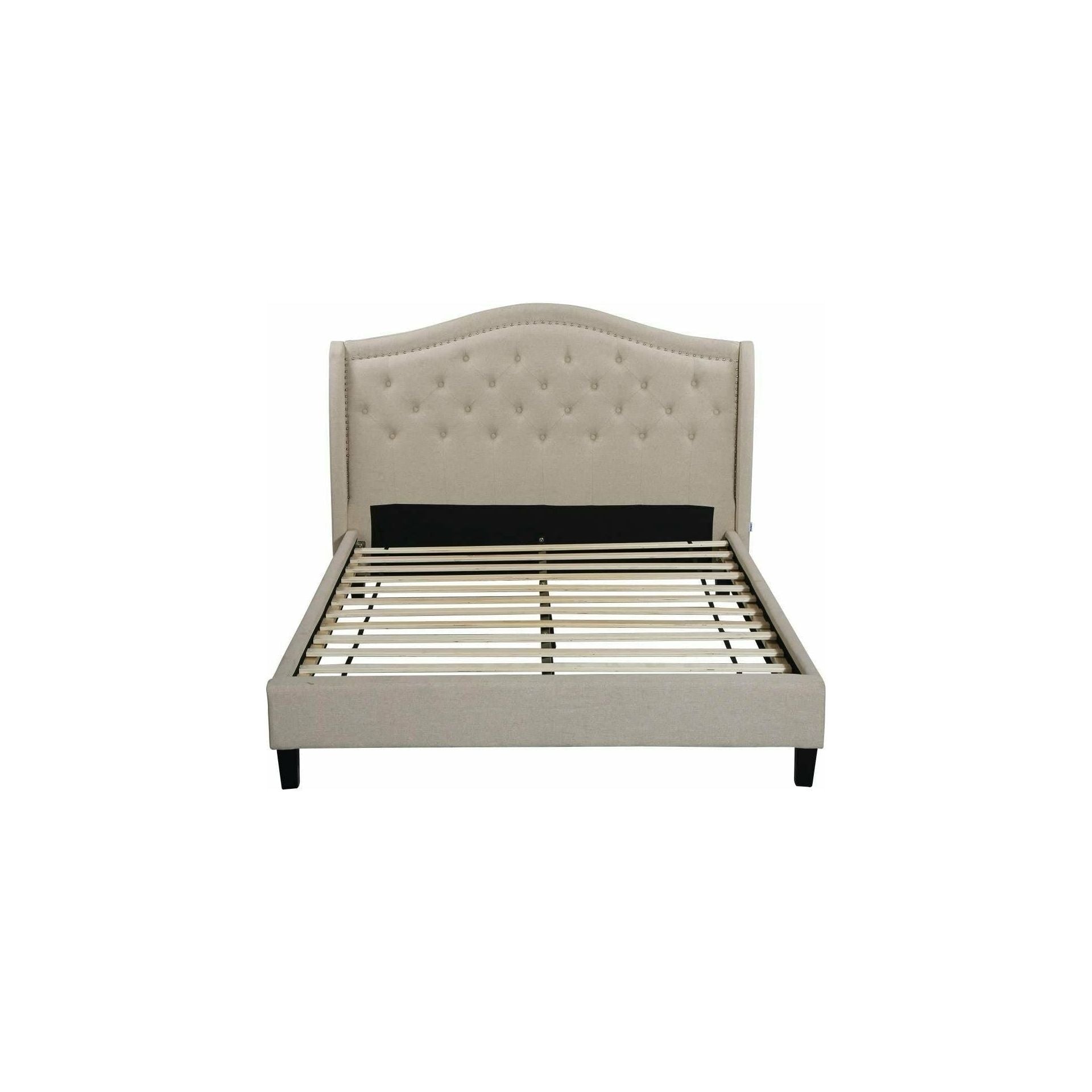 TWILIGHT UPHOLSTERED BED - BEIGE